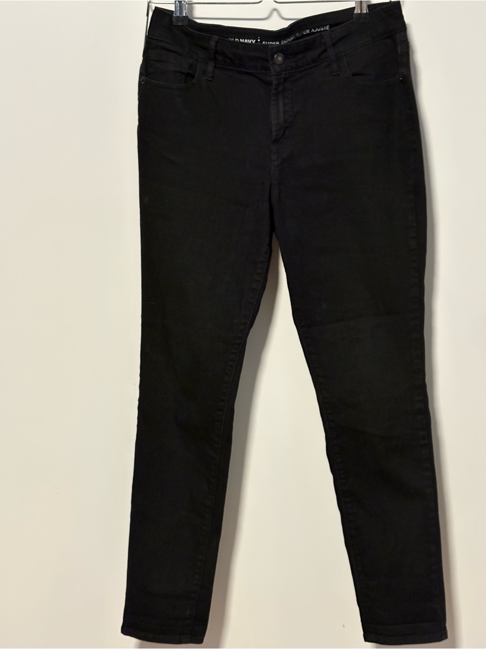 Old Navy Women's Black Super Skinny Mid-Rise Jeans
